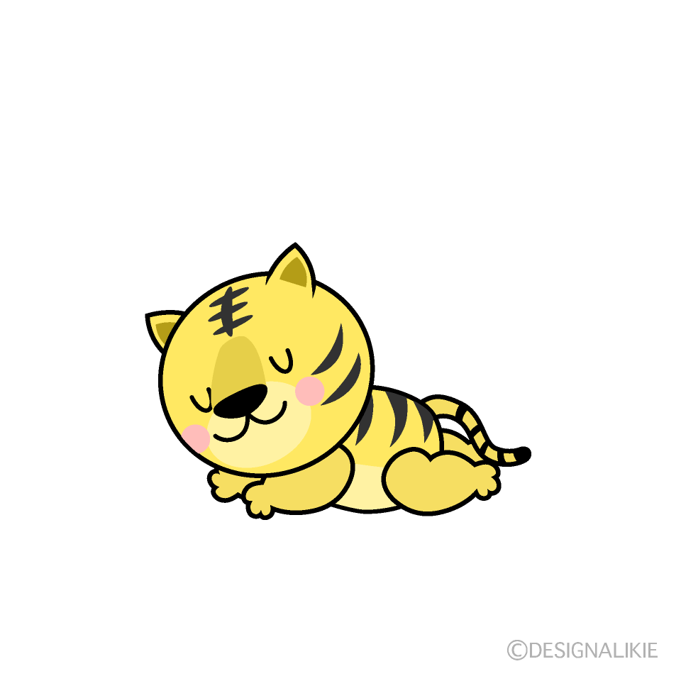 寝る子トラ