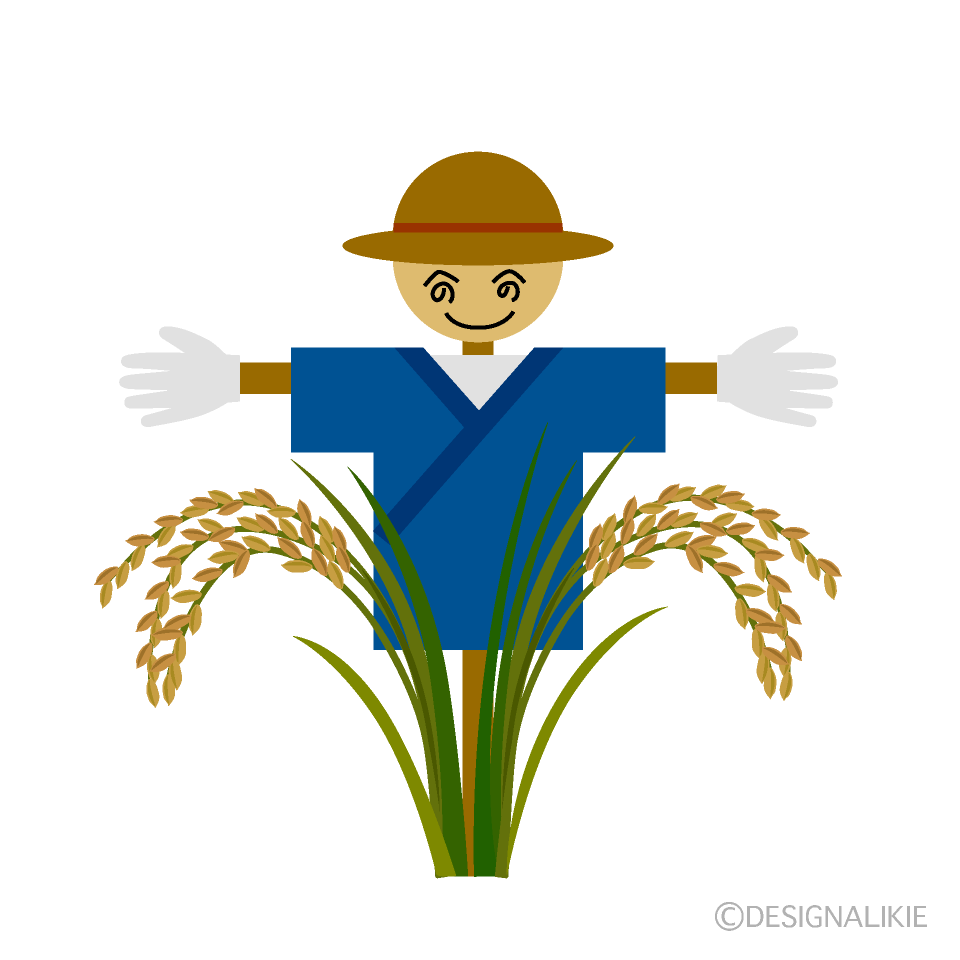田んぼのカカシ