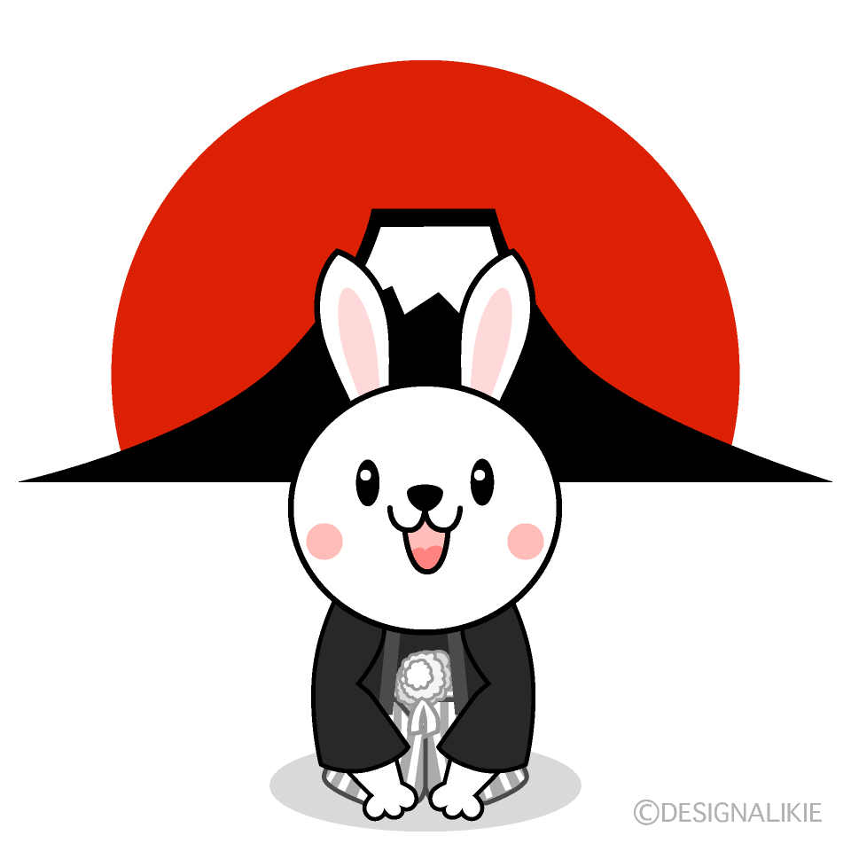 うさぎと富士山