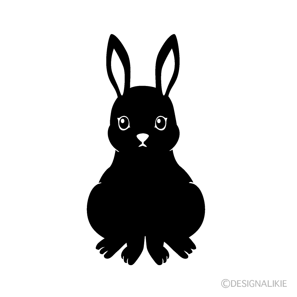 白黒ウサギ