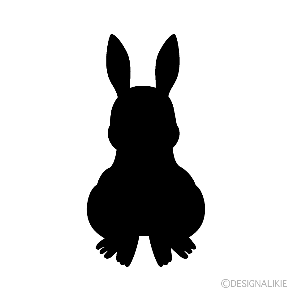 兎シルエット