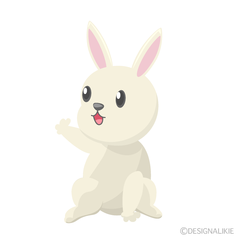 話すかわいいウサギ