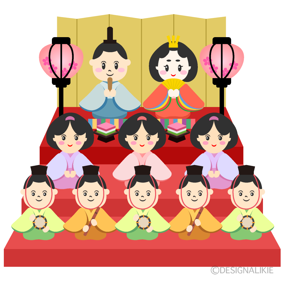 三段の雛人形