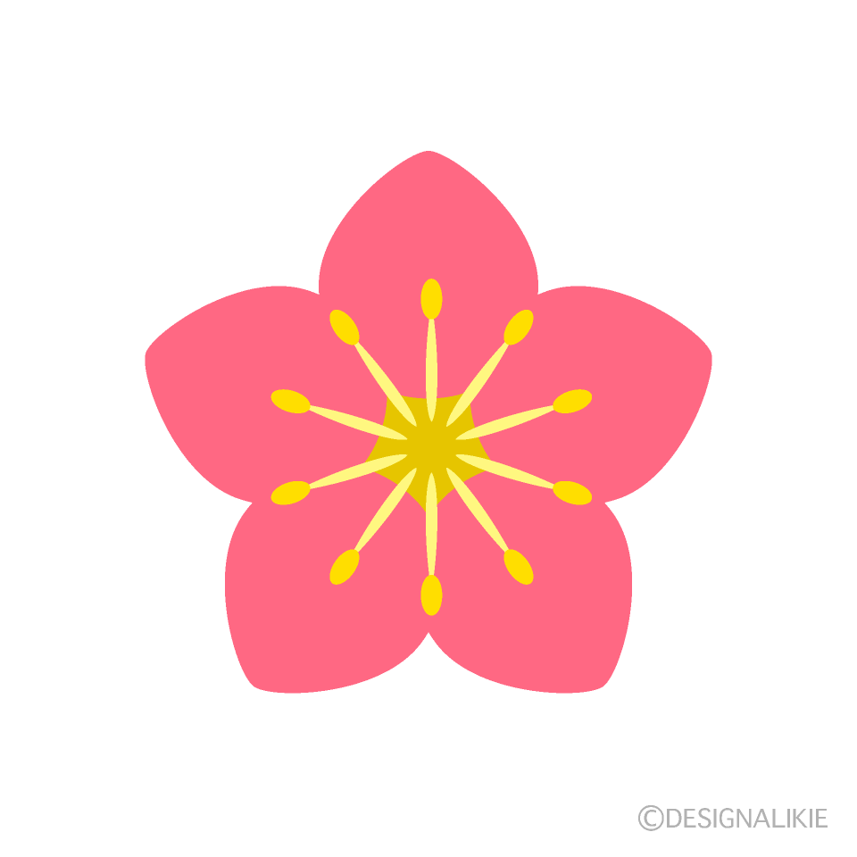 桃の花マーク