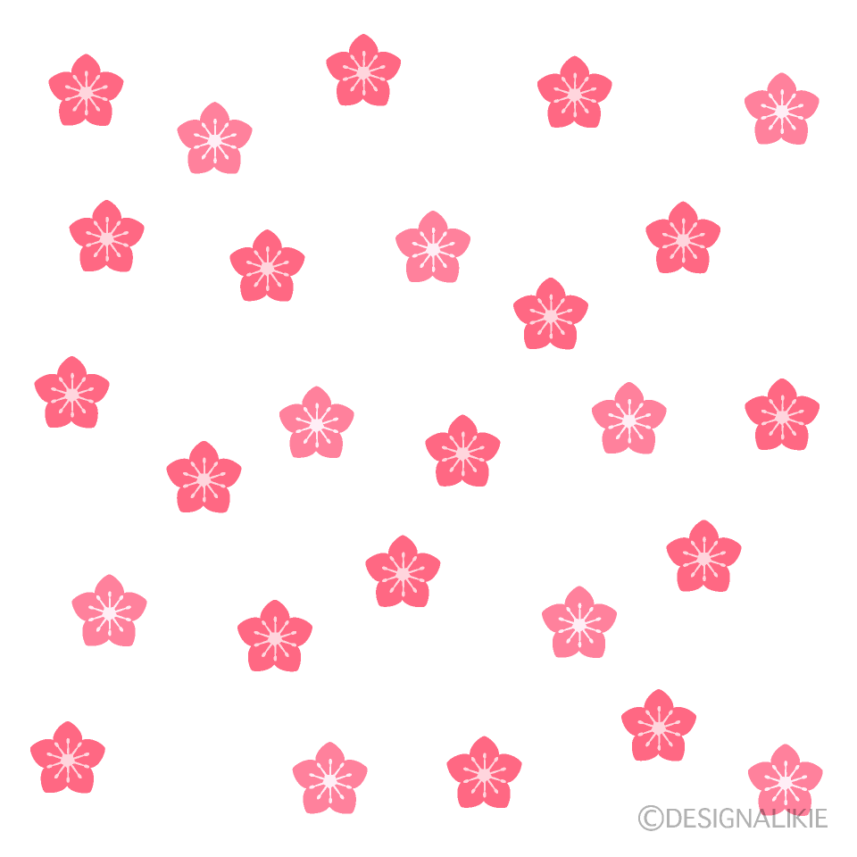 一面の桃の花