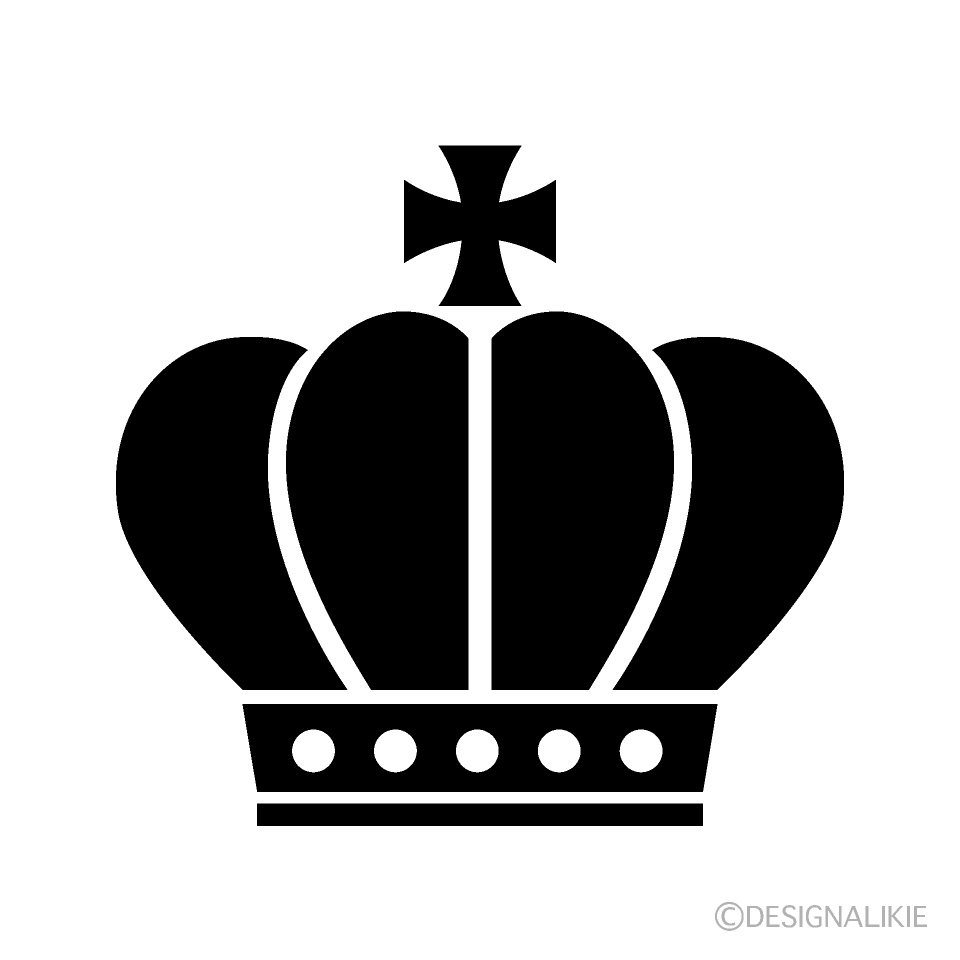 王様の王冠シルエット