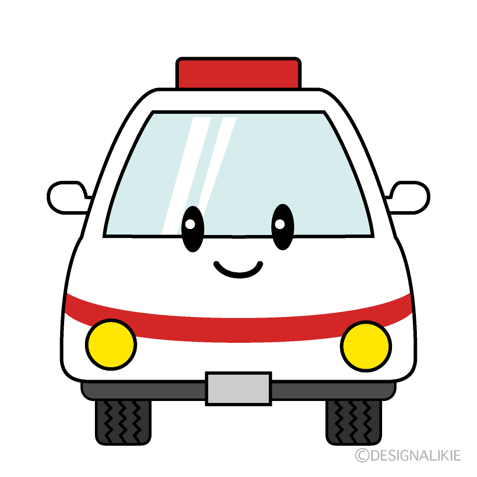 かわいい救急車キャラ