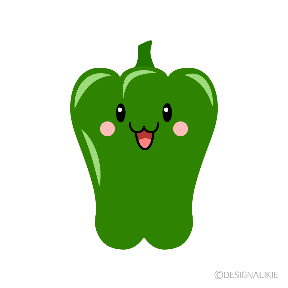 かわいいピーマンキャラ