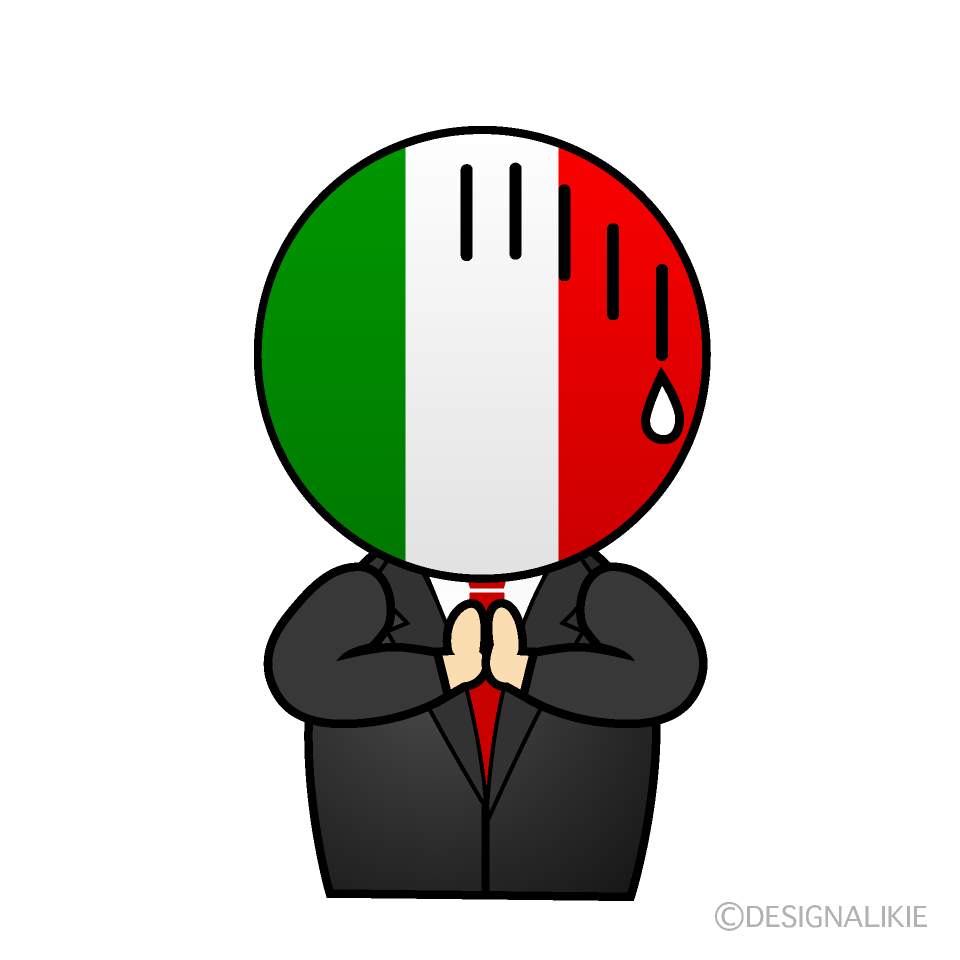 謝るイタリア人