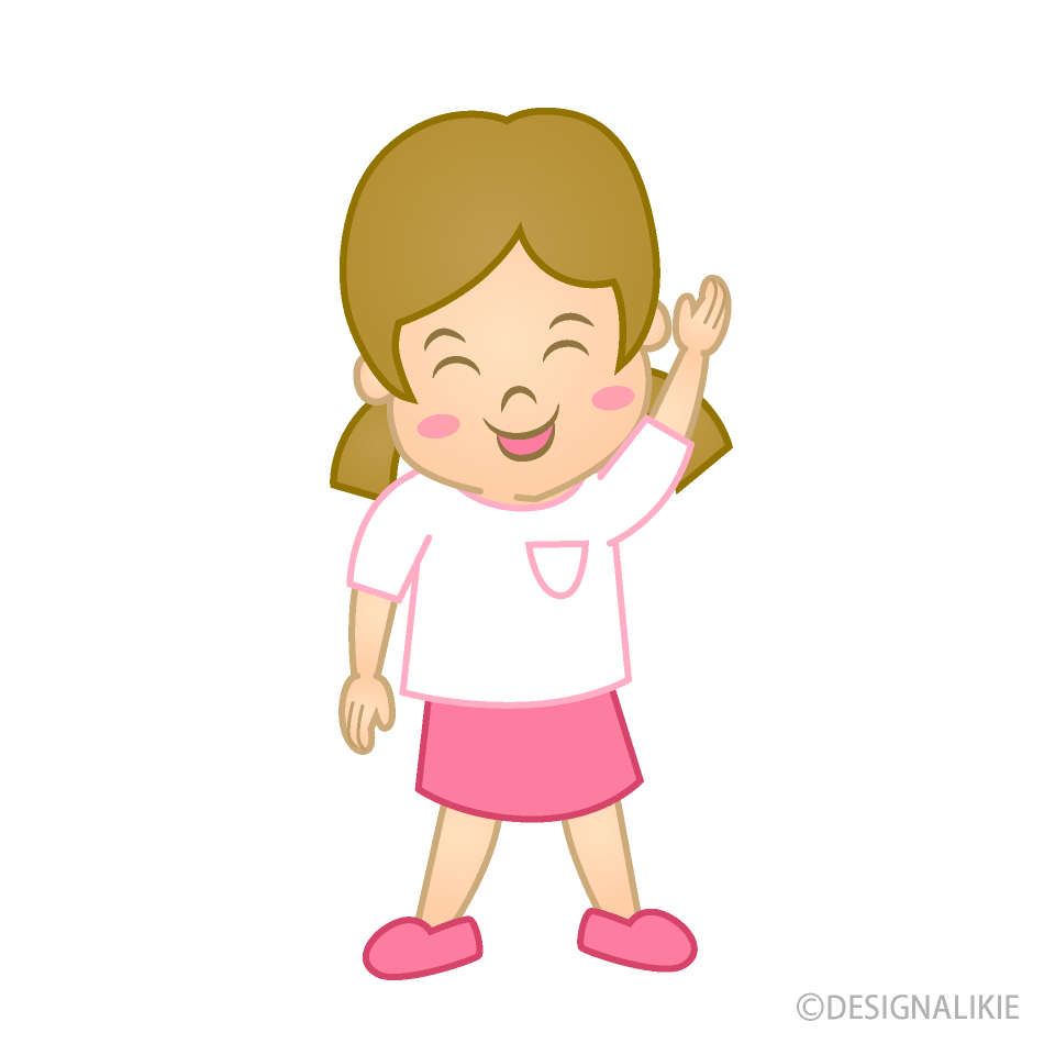 笑顔の小さな女の子