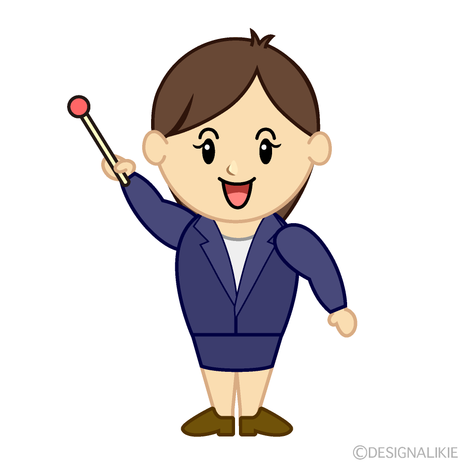 説明するOL