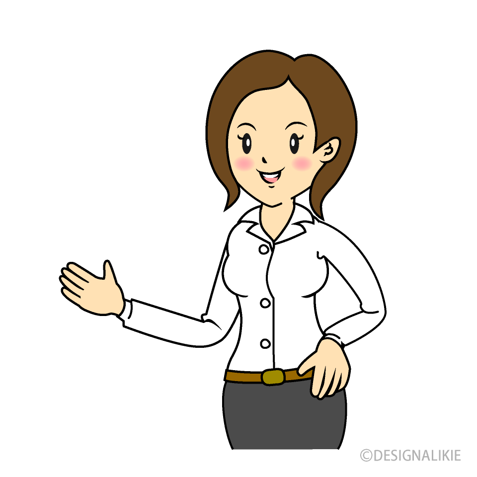 説明するOL