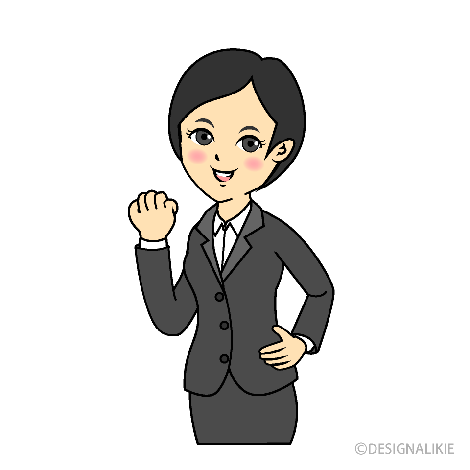就職活動する女性