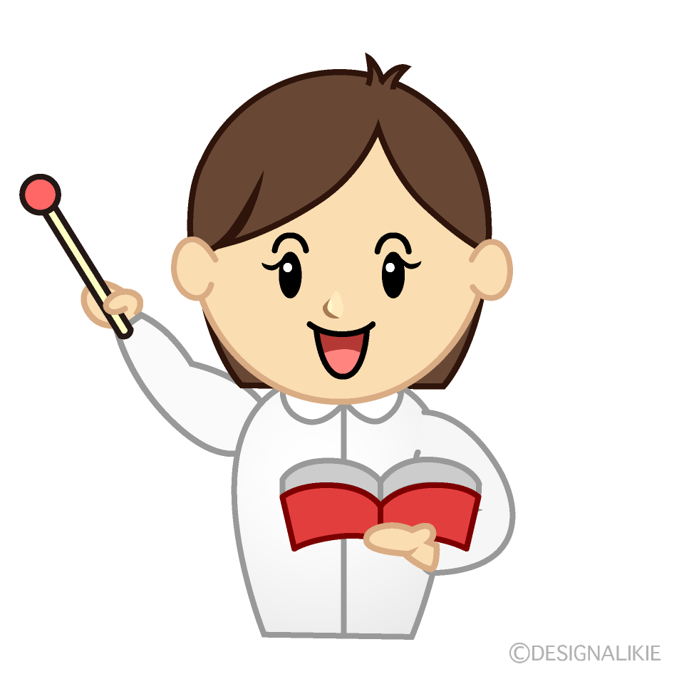 説明する女教師