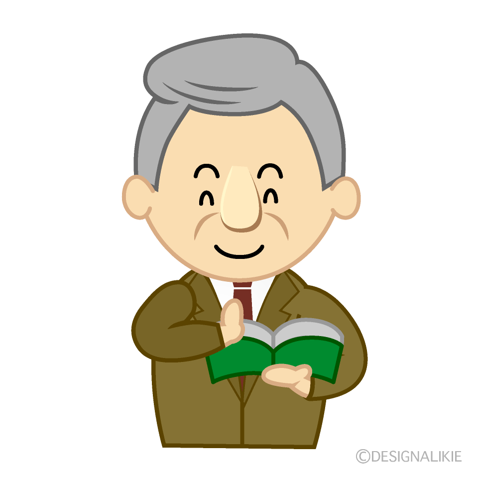 感謝する教授