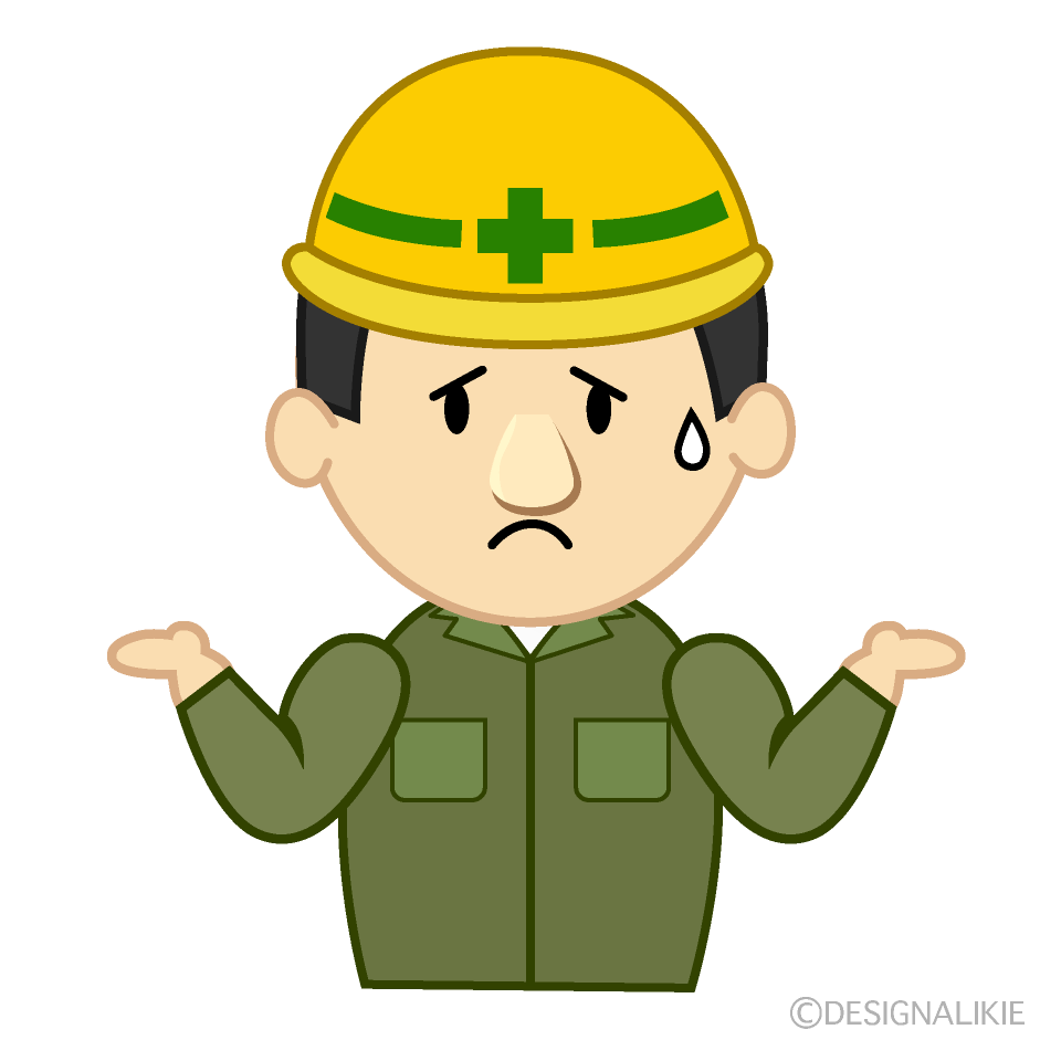 困る建設作業員