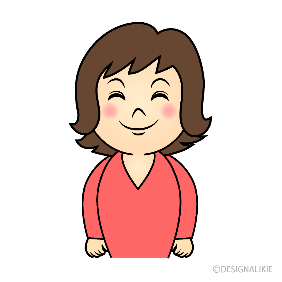 笑顔のお母さん