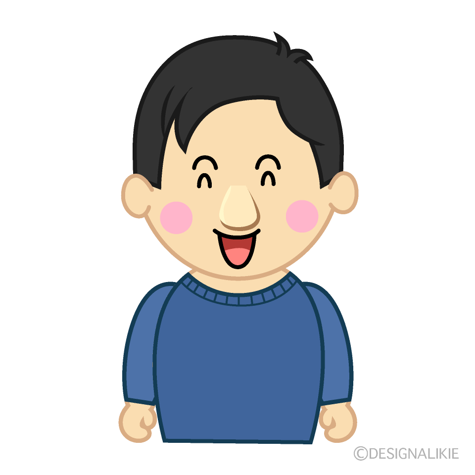 笑顔のお父さん