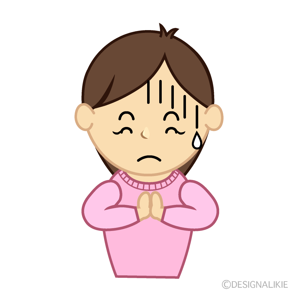 謝るお母さん