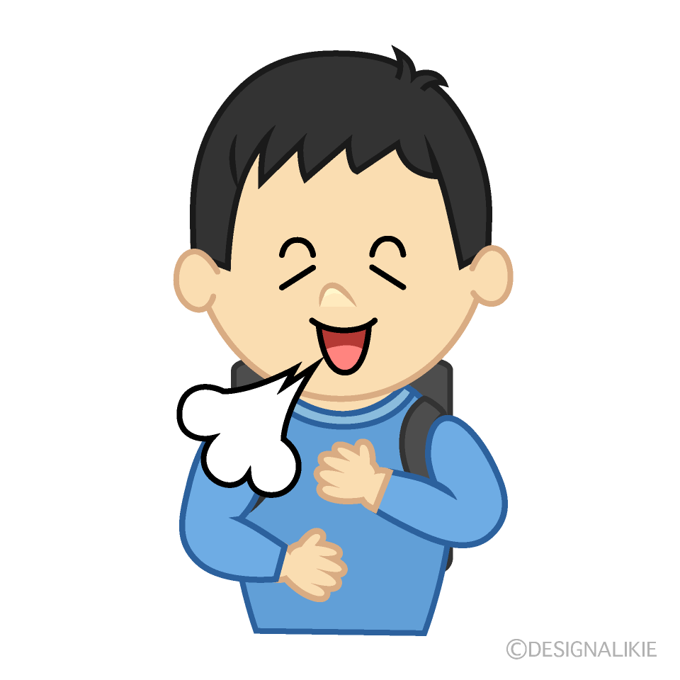 ほっとする小学生男子