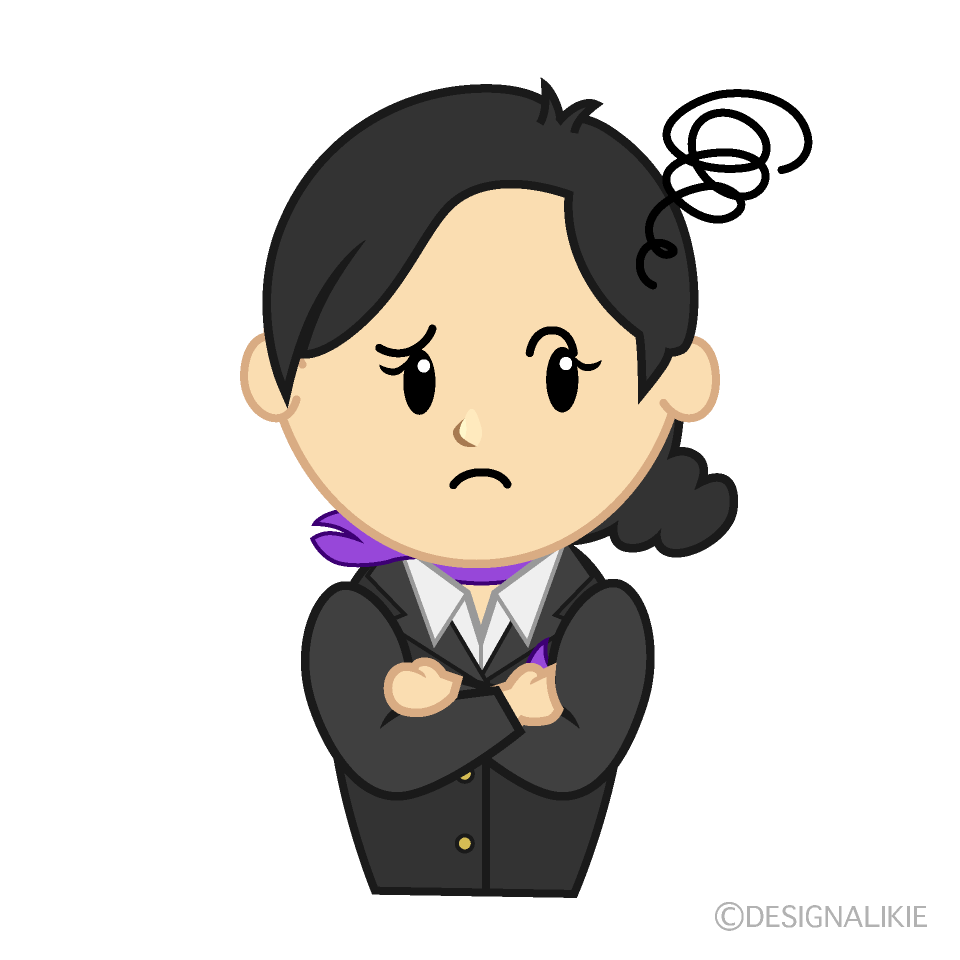 悩むキャリアアテンダント