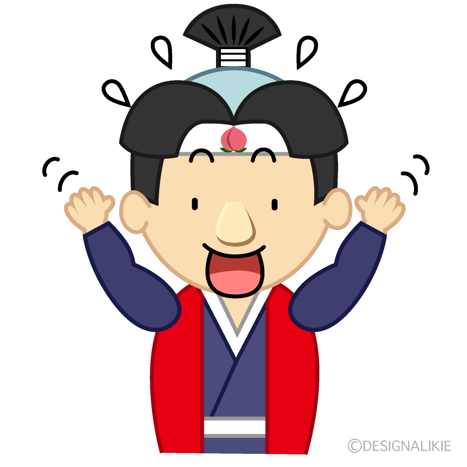 慌てる桃太郎