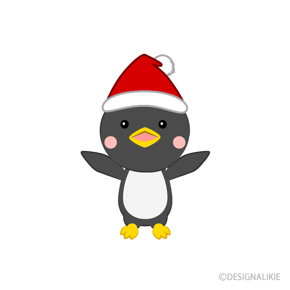サンタ帽子のペンギン