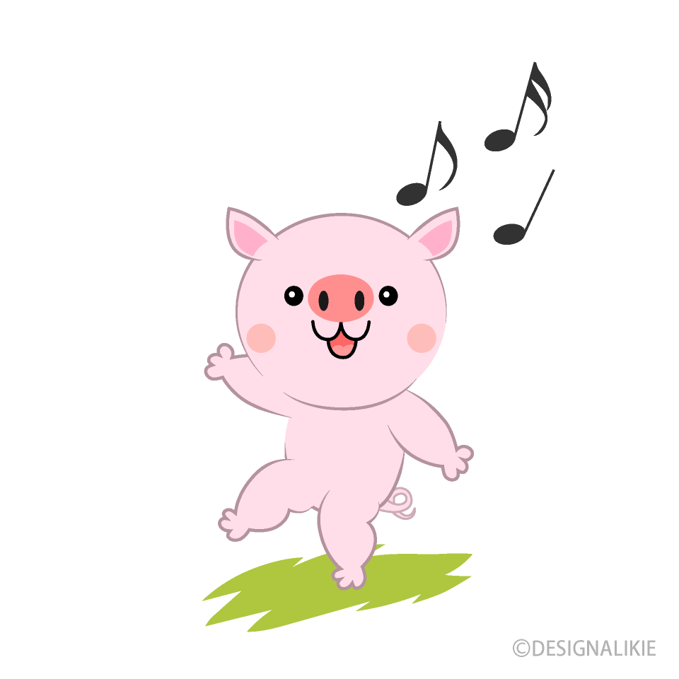 ダンスするブタちゃん