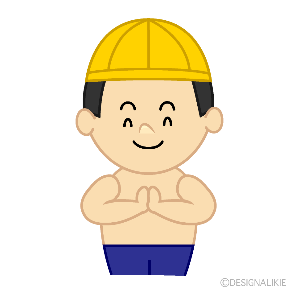 感謝する水泳男子