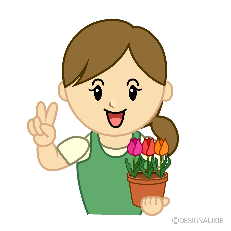 ピースする花屋