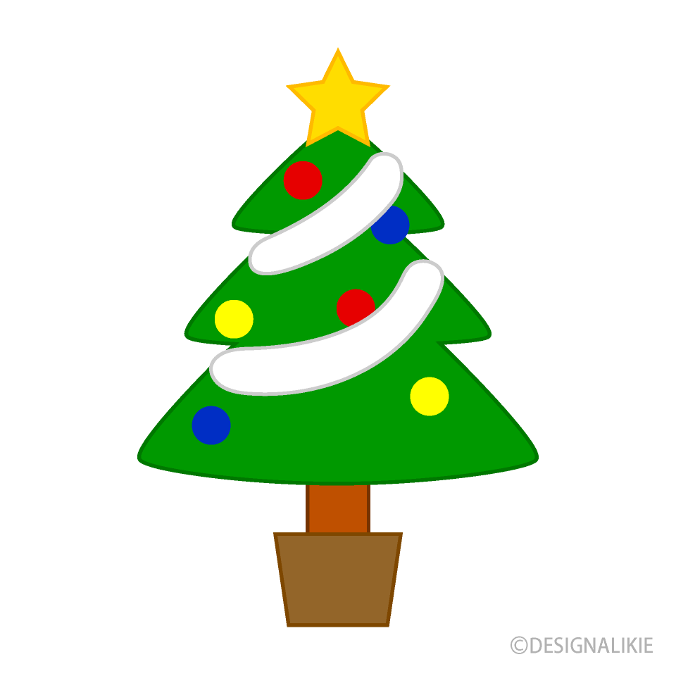 かわいいクリスマスツリー