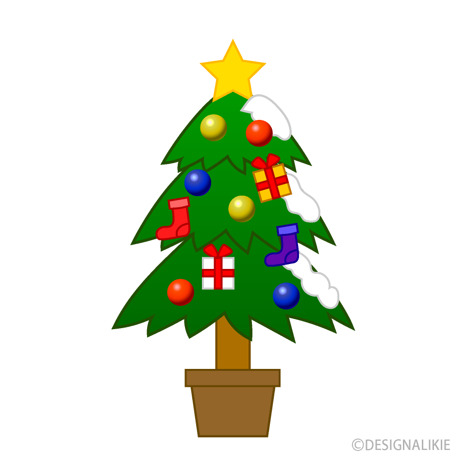 プレゼントのクリスマスツリー