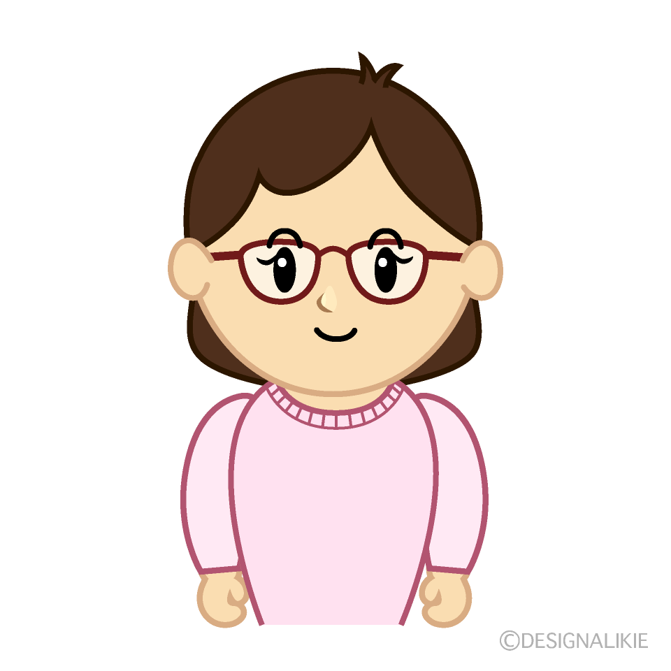 メガネ女性キャラ