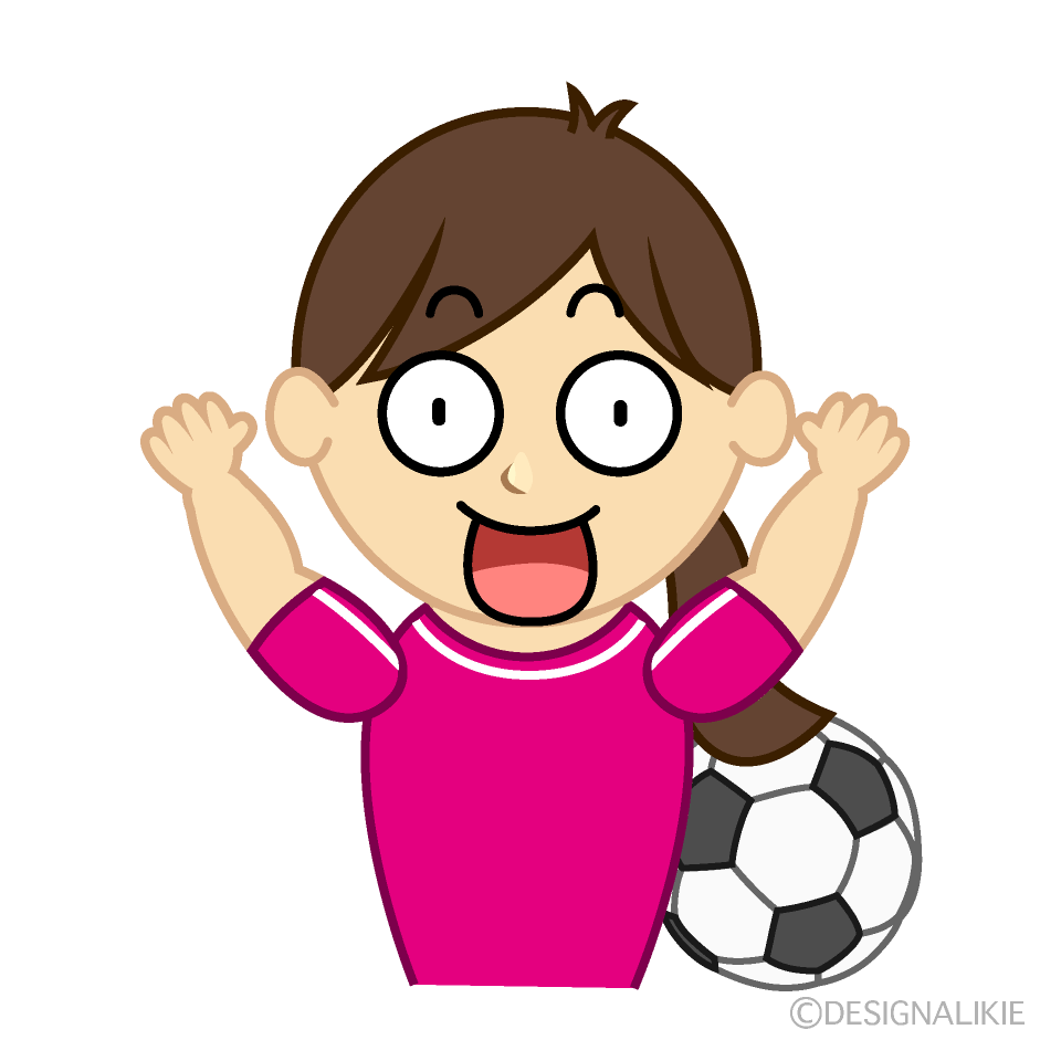 驚く女子サッカー