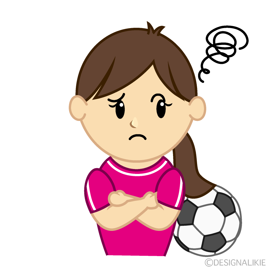 悩む女子サッカー