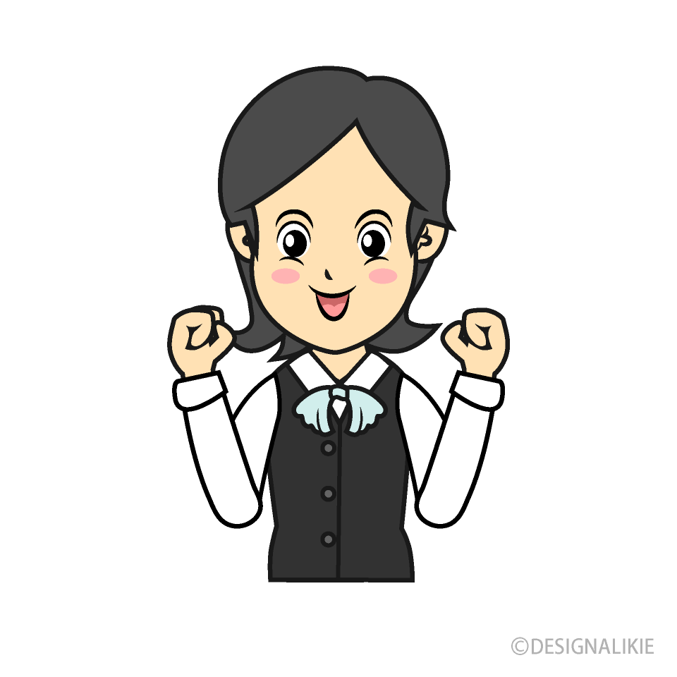 笑顔で元気なOL