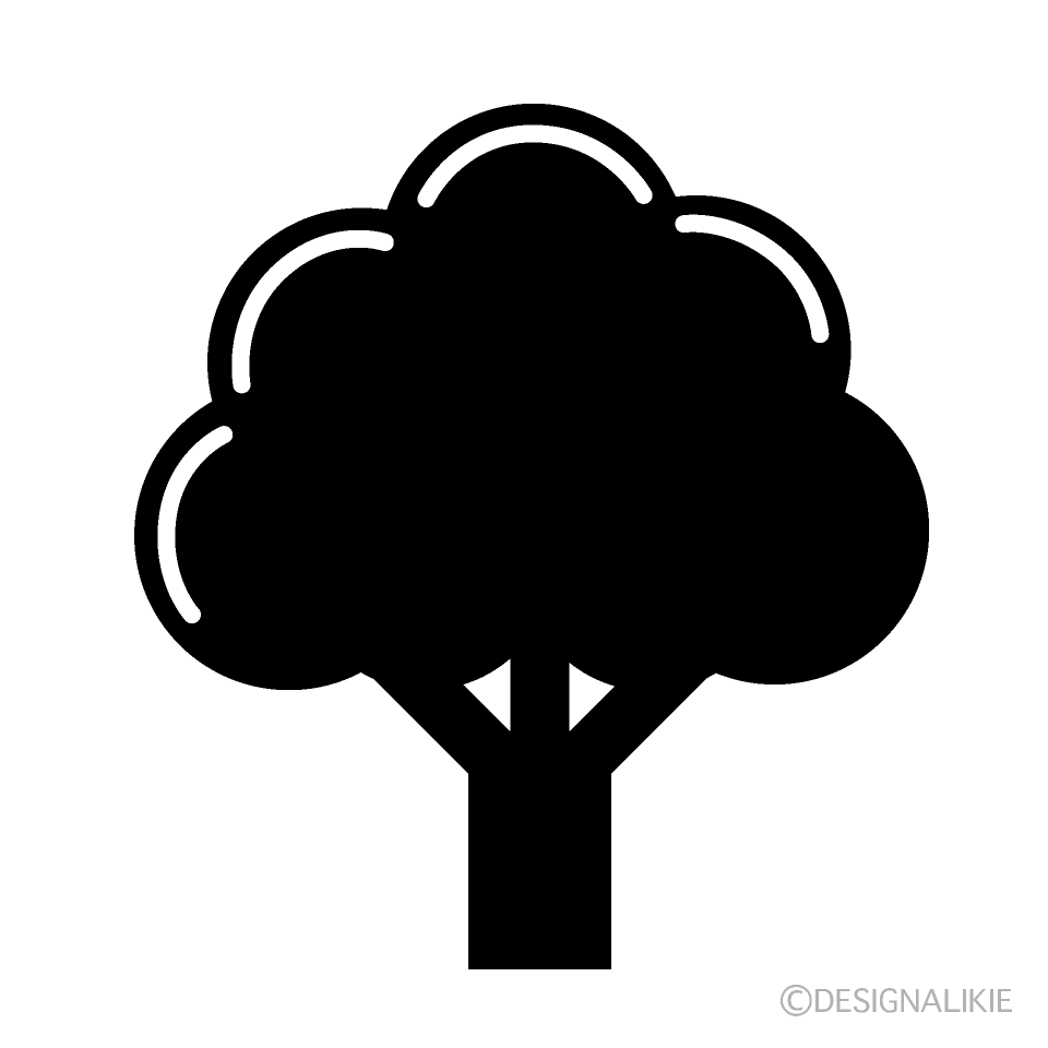 白黒ブロッコリーマーク