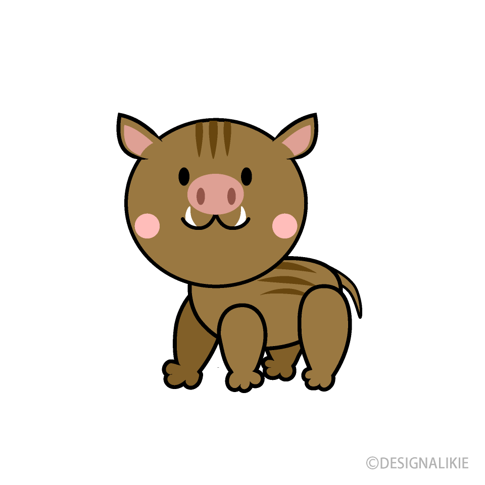 かわいいイノシシ