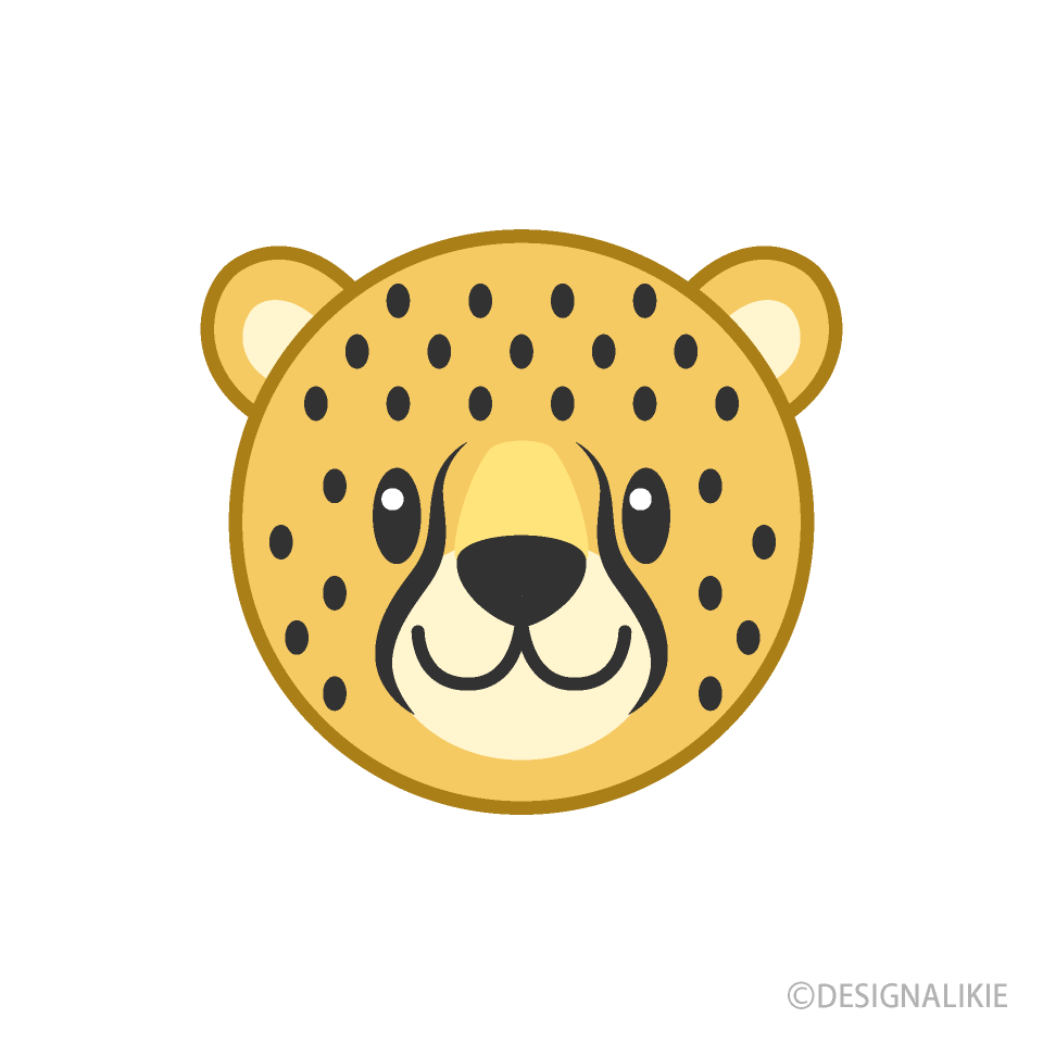 可愛いチーターの顔
