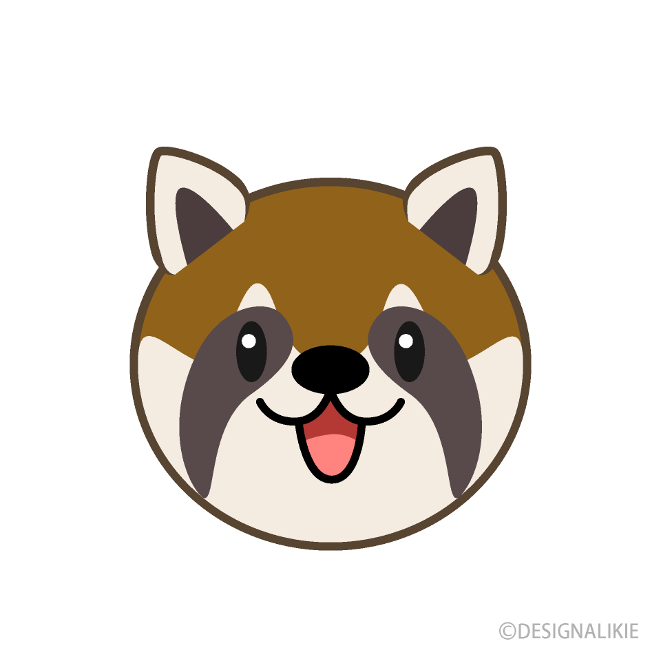 可愛いレッサーパンダの顔