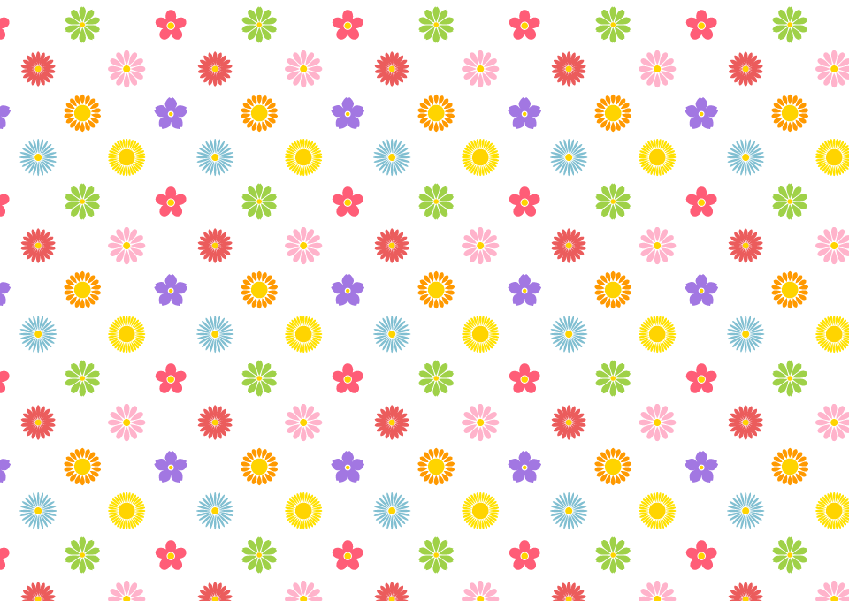 かわいい花柄の壁紙