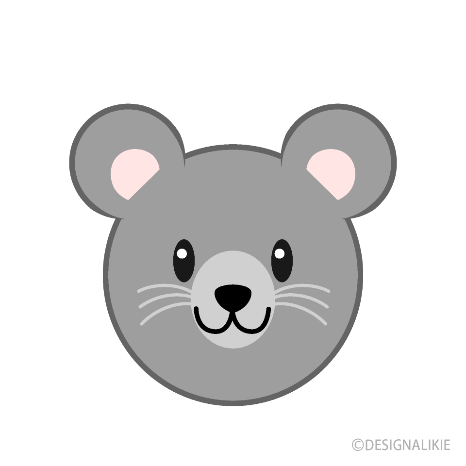 可愛いネズミの顔