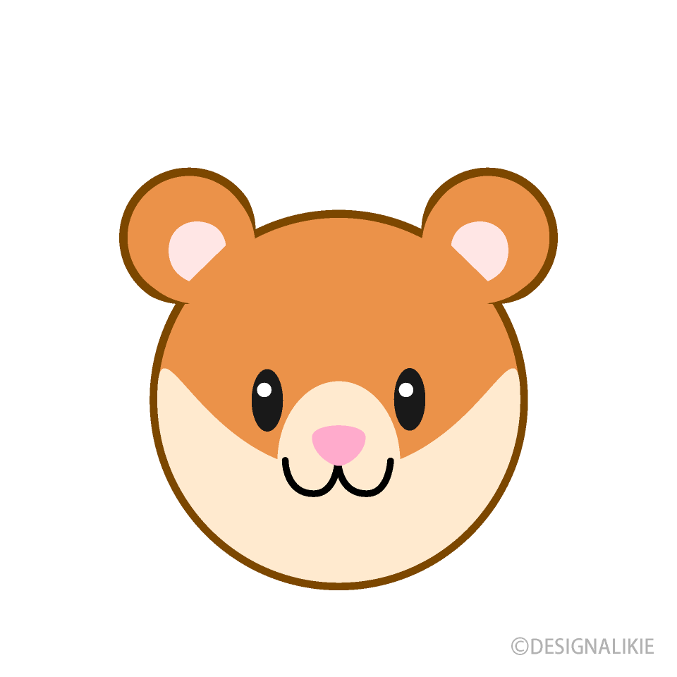 可愛いハムスターの顔