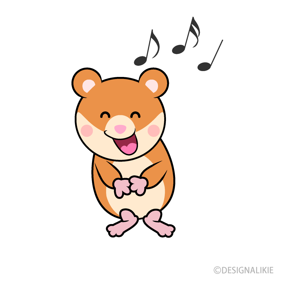 歌うハムスターキャラ