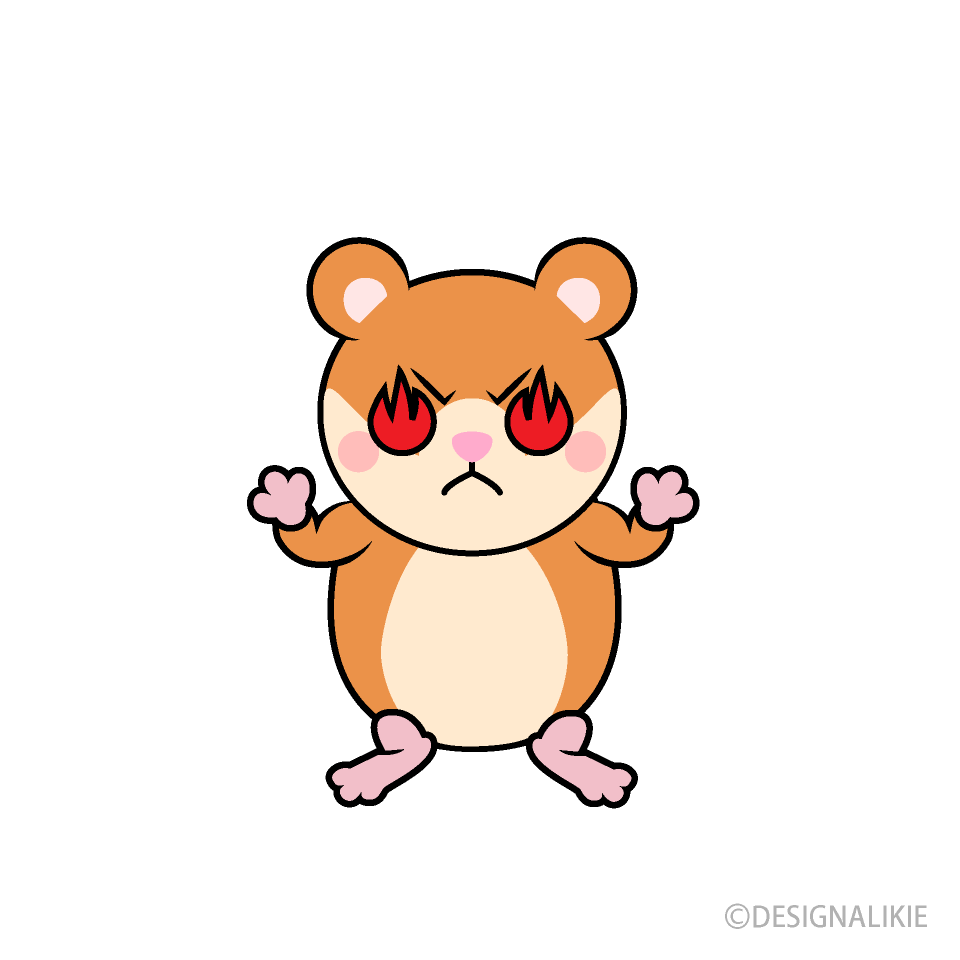 やる気のハムスターキャラ