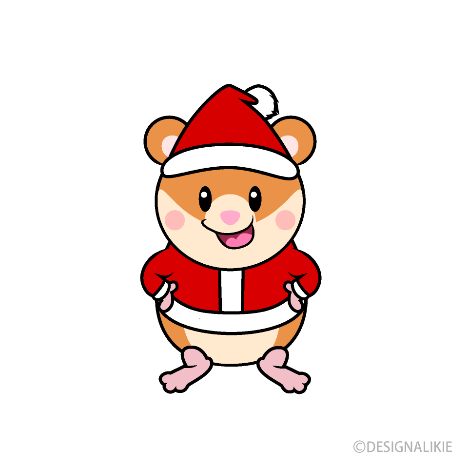 クリスマスのハムスターキャラ