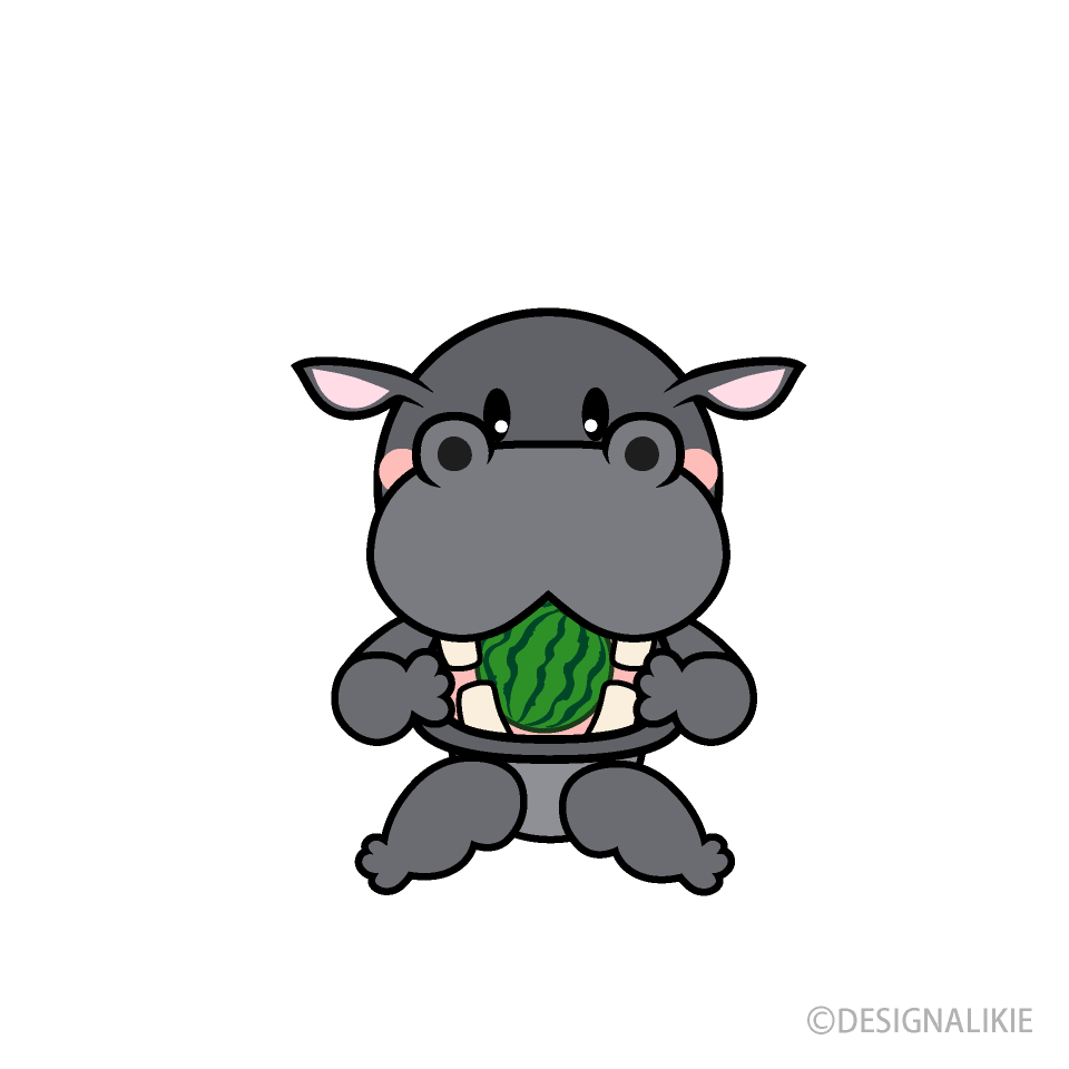 食べるカバキャラ
