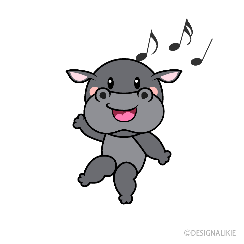 ダンスするカバキャラ