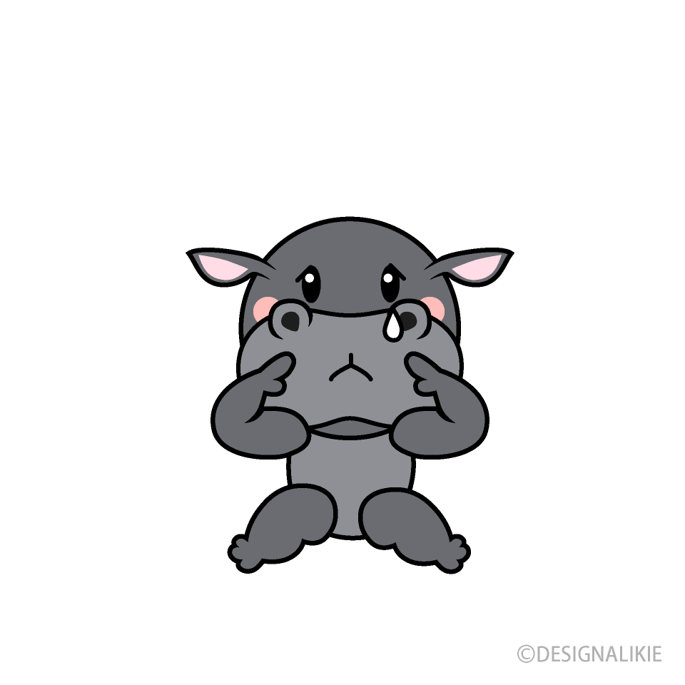 悲しいカバキャラ