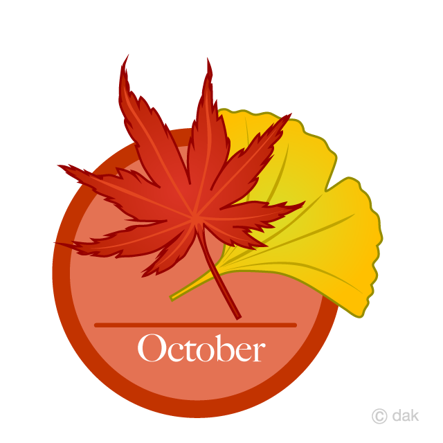モミジとイチョウの10月